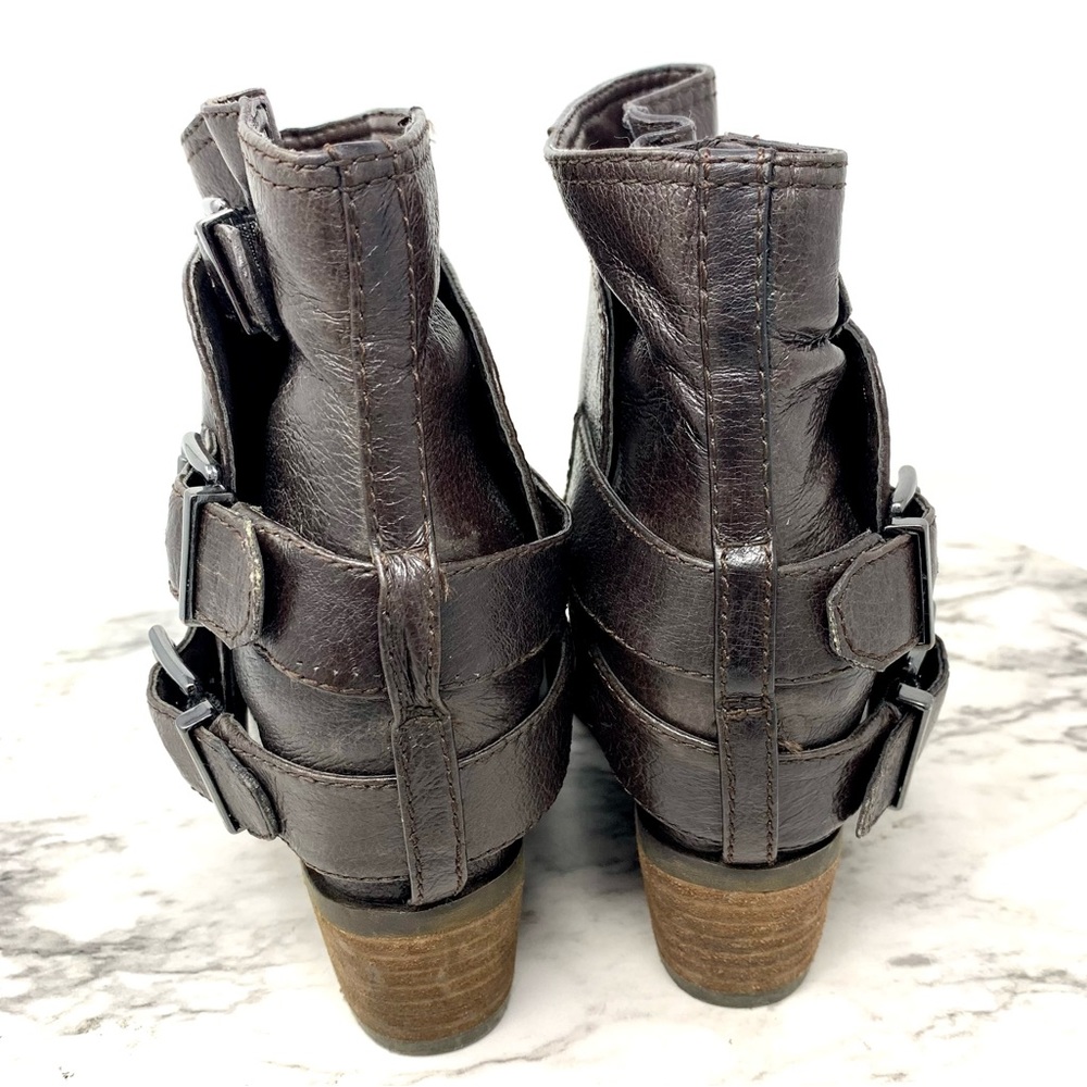Jessica Simpson Teagan Wrap Harness Boots 5/35 Petite Western Bohemian Moto Edgy - Picture 5 of 13